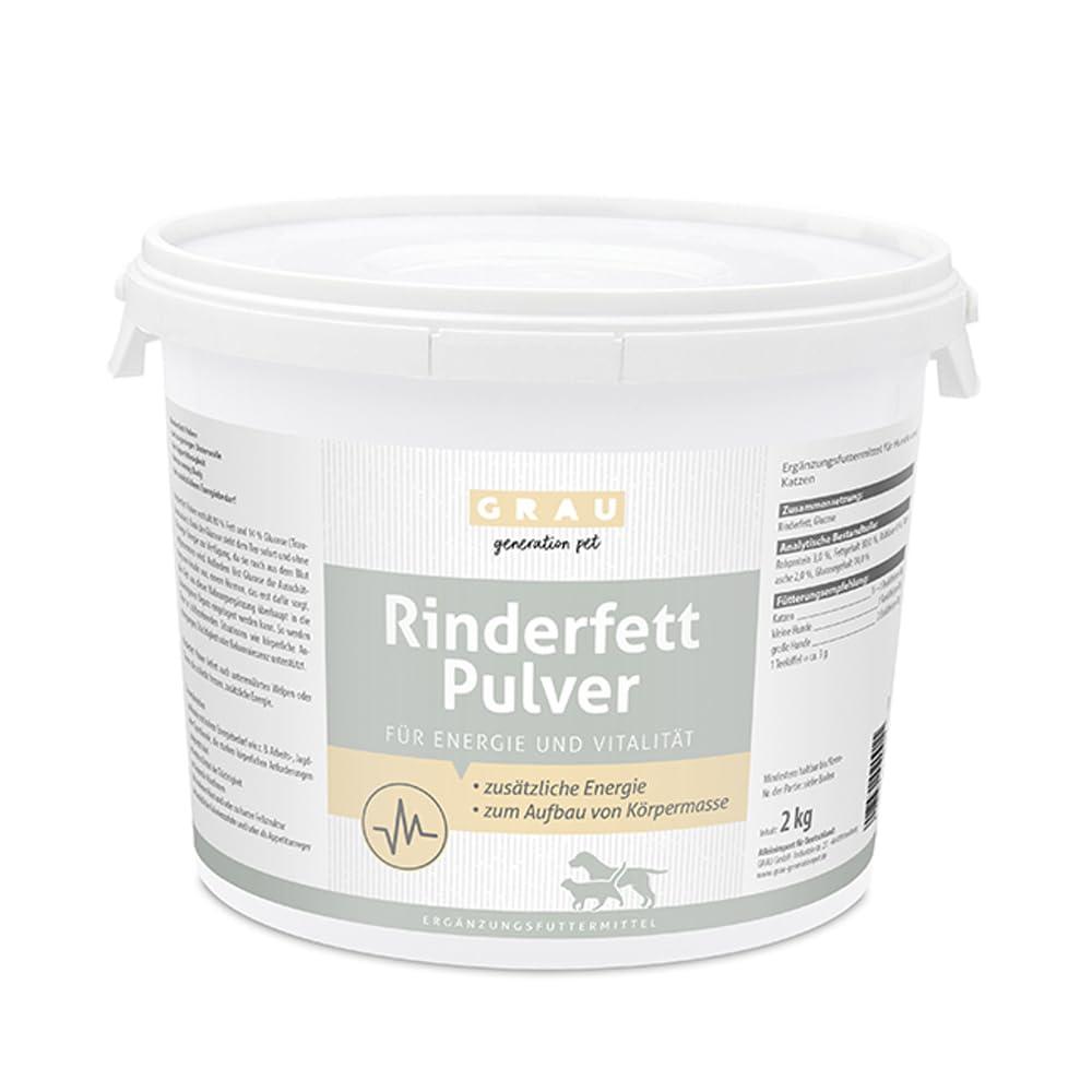 GRAU – Rinderfettpulver · 2 kg · Energielieferant mit 80 % Fettanteil