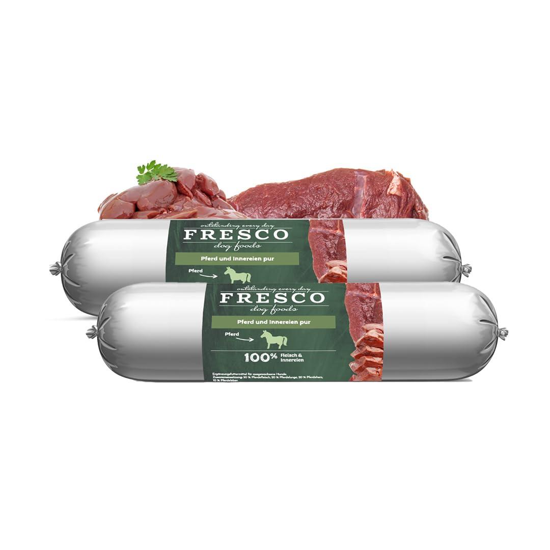 FRESCO Dog – BARF Hundewurst Pferd · 2×400 g · 100 % Fleisch
