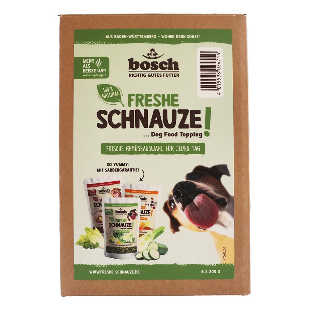 Bosch – Freshe Schnauze Gemüsekiste · 6×200 g · Rot, Grün, Gelb