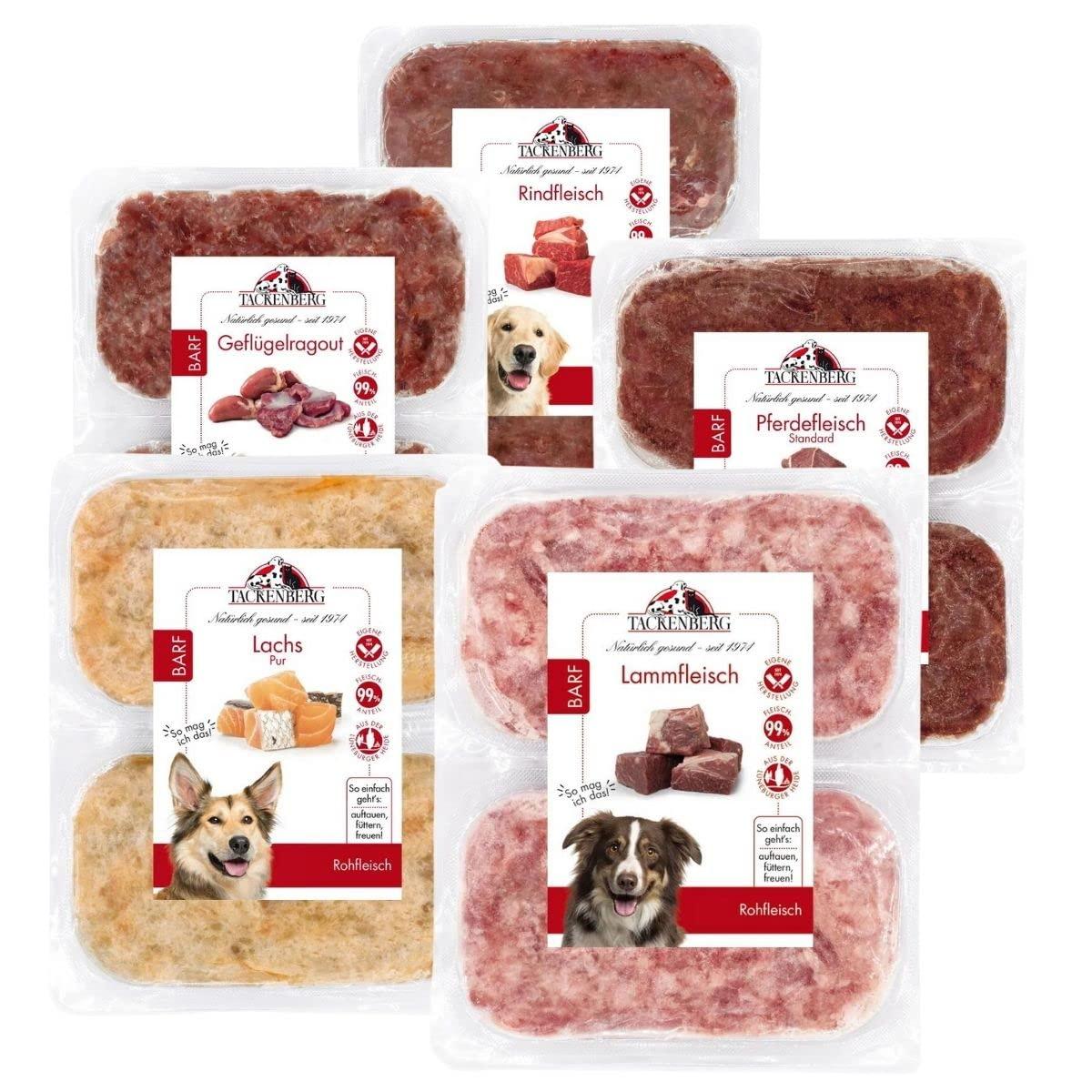 TACKENBERG – BARF Premium Mix-Paket · 5 kg · 5 Fleischsorten