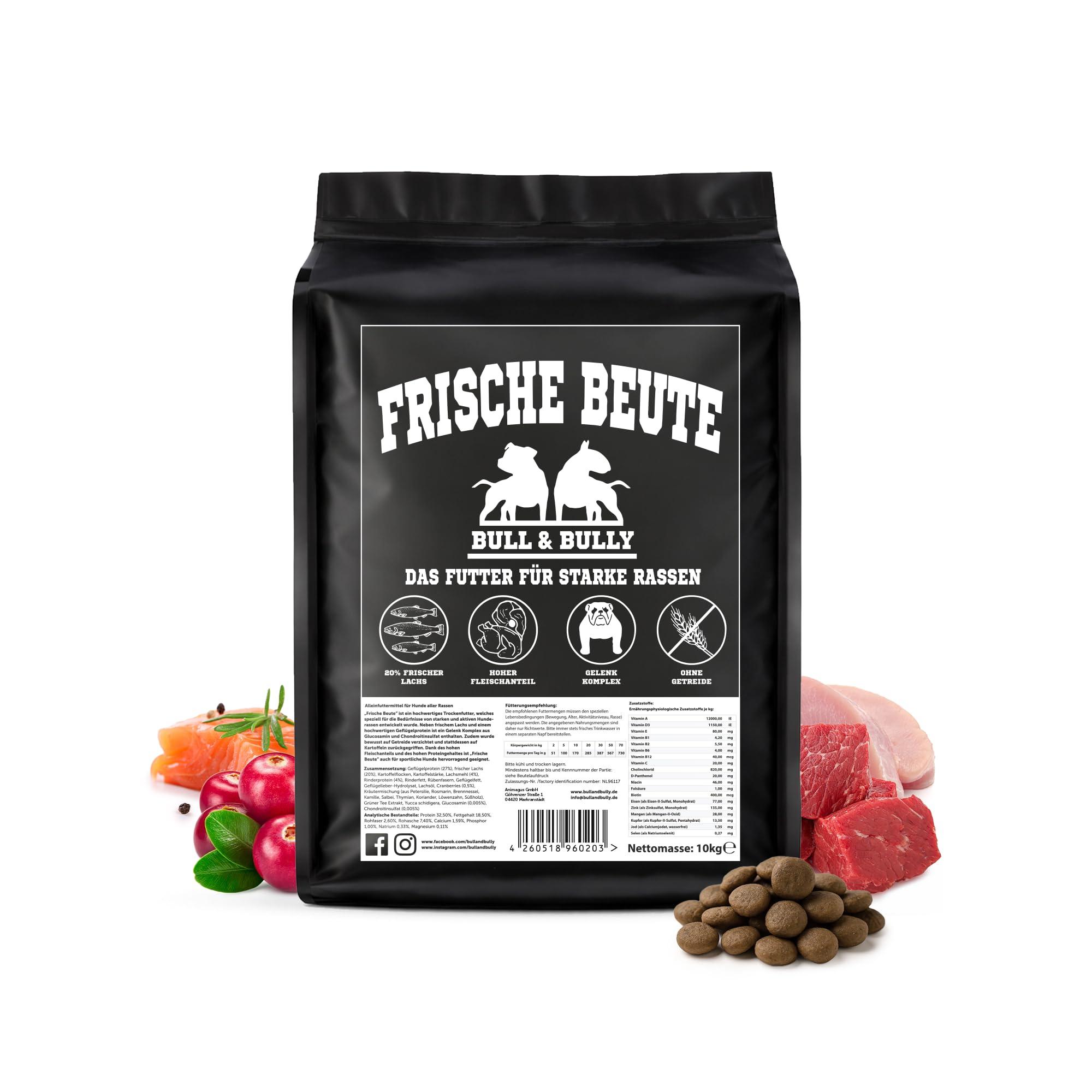 BULL & BULLY – Frische Beute · 10 kg · Lachs, Rind & Geflügel