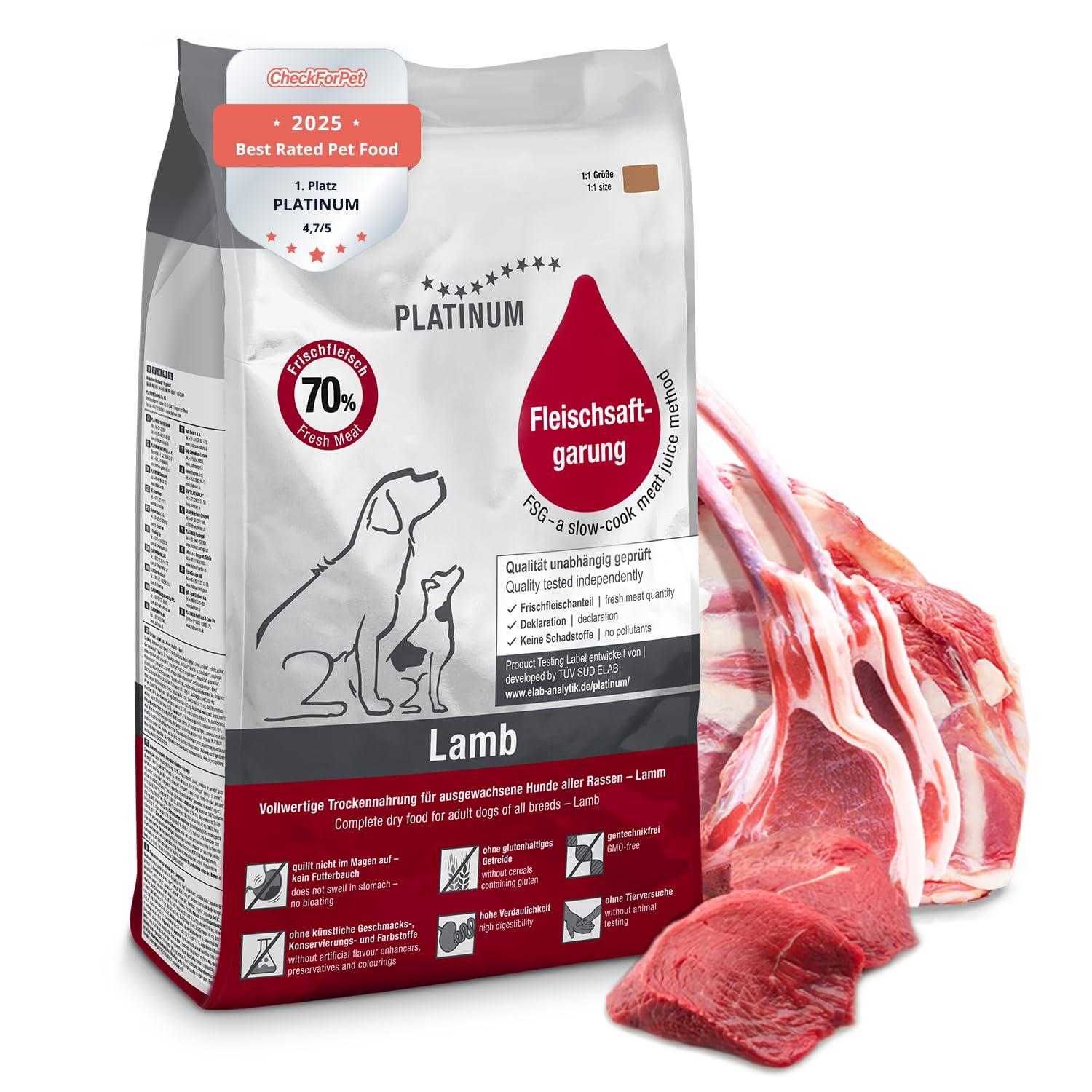 PLATINUM – Adult Lamm · 5 kg · Fleischsaftgarung