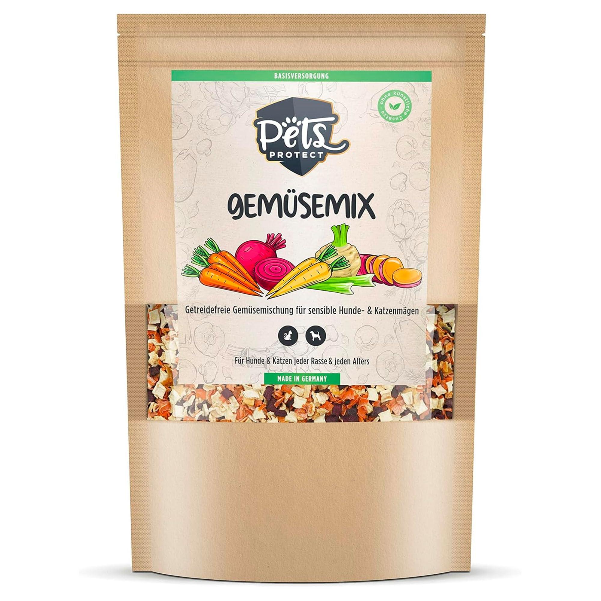 Pets Protect – Gemüse-Mix · 1 kg · Flocken · getreidefrei